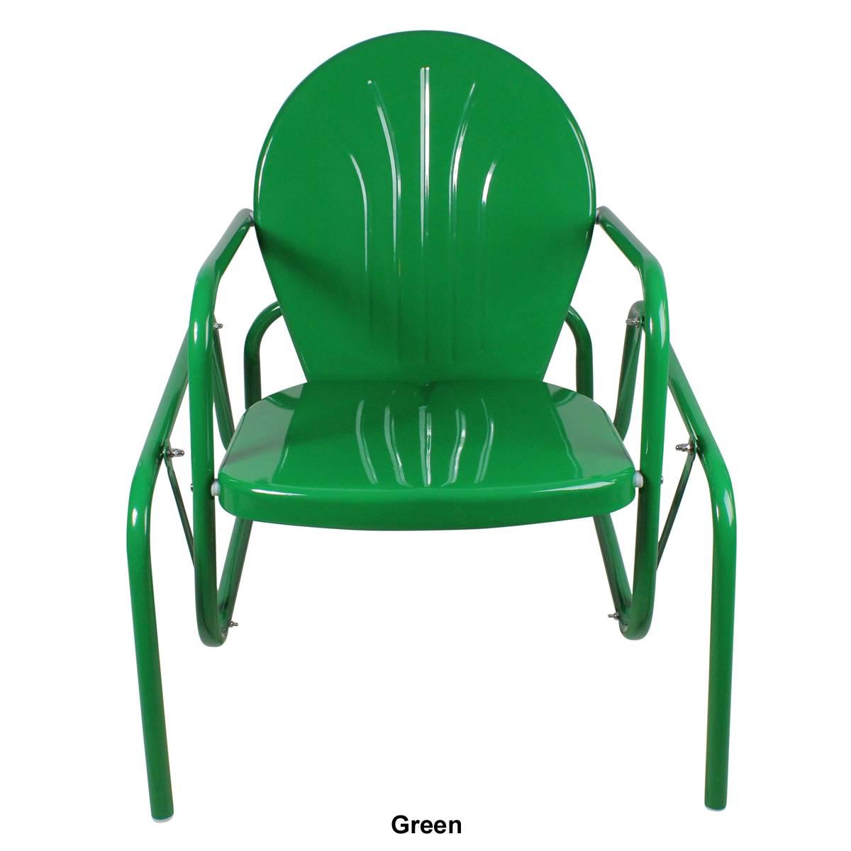 Northlight Seasonal Retro Metal Tulip Glider Patio Chair