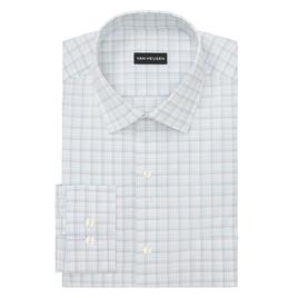 Mens Van Heusen(R) Regular Fit Plaid Dress Shirt - Grey Sage