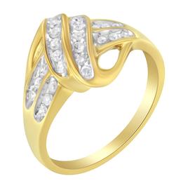 Loveblooms™ Yellow Gold 1/4ctw. Diamond Bypass Ring