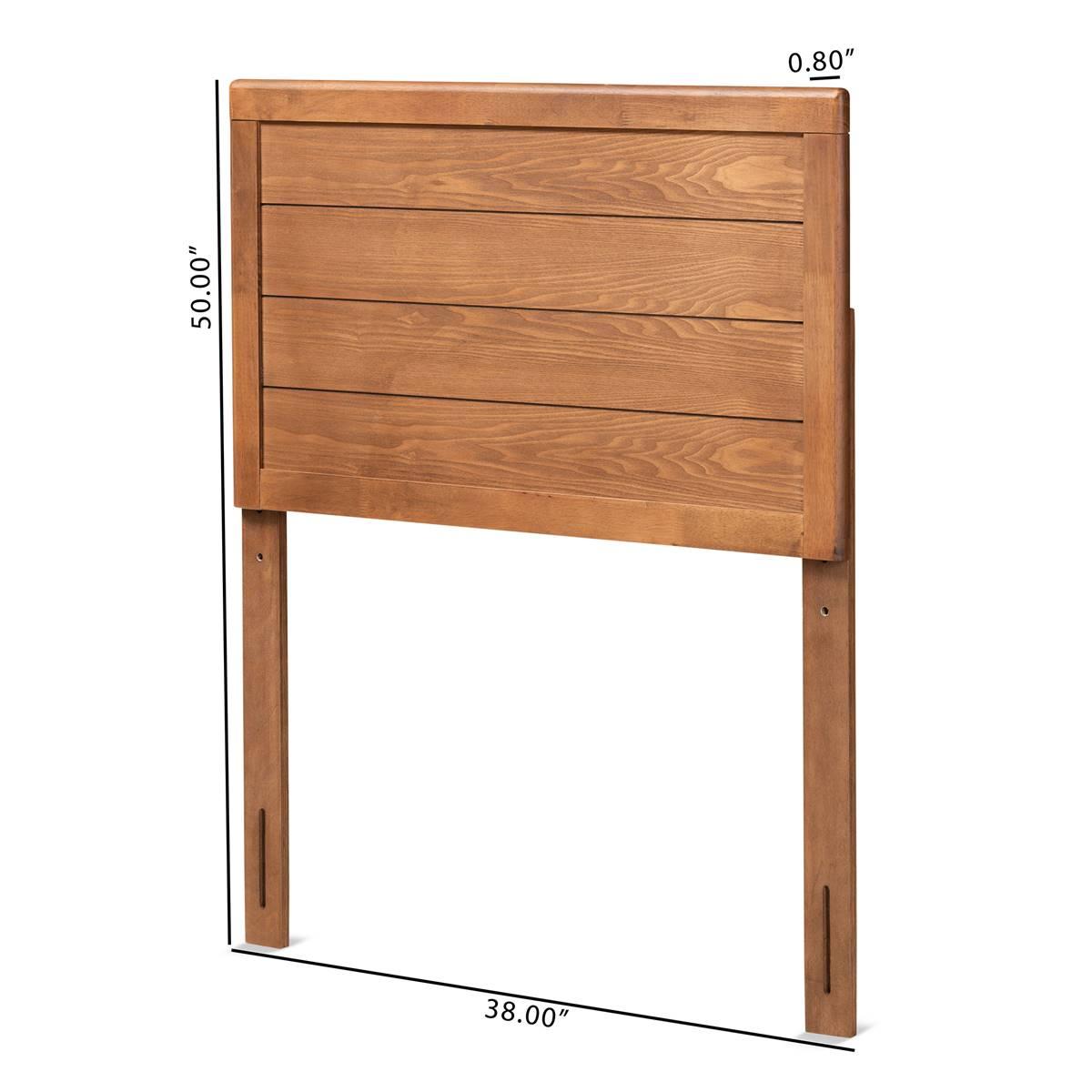 Baxton Studio Seren Walnut Brown Wood Twin Size Headboard