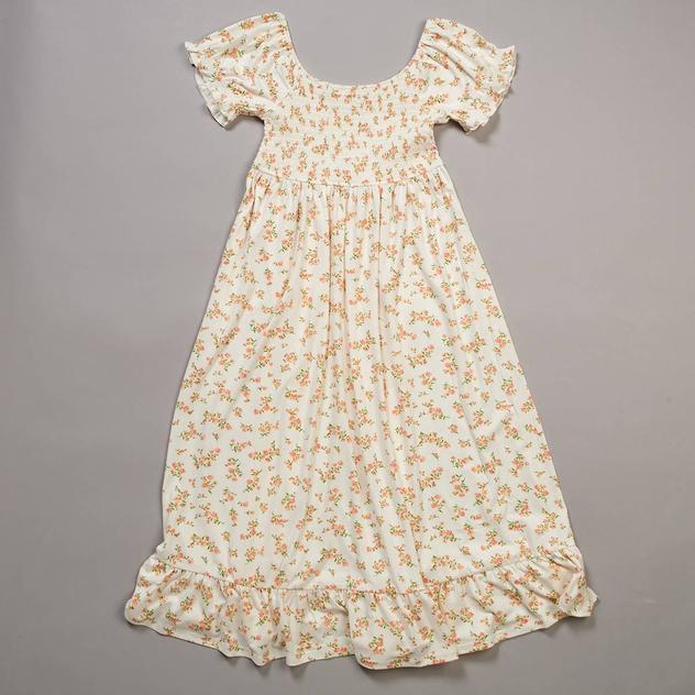 Girls (7-16) No Comment Short Sleeve Smock Bodice Cherished Dress