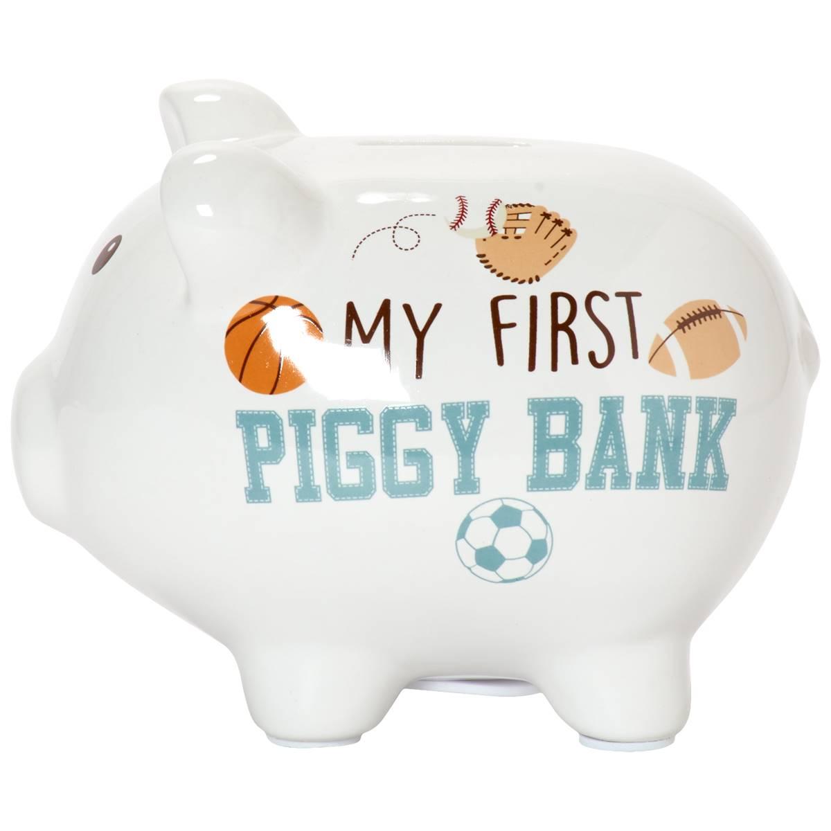 Baby Boy Baby Essentials(R) My 1st Sports Piggy Bank