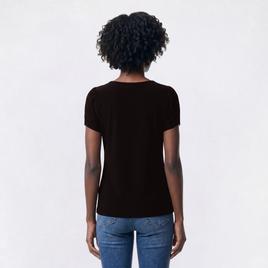 Petite Anne Klein Short Tulip Sleeve Solid Blouse