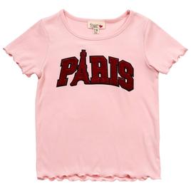 Girls (7-16) Dream Girl Short Sleeve Lettuce Edge Paris Tee