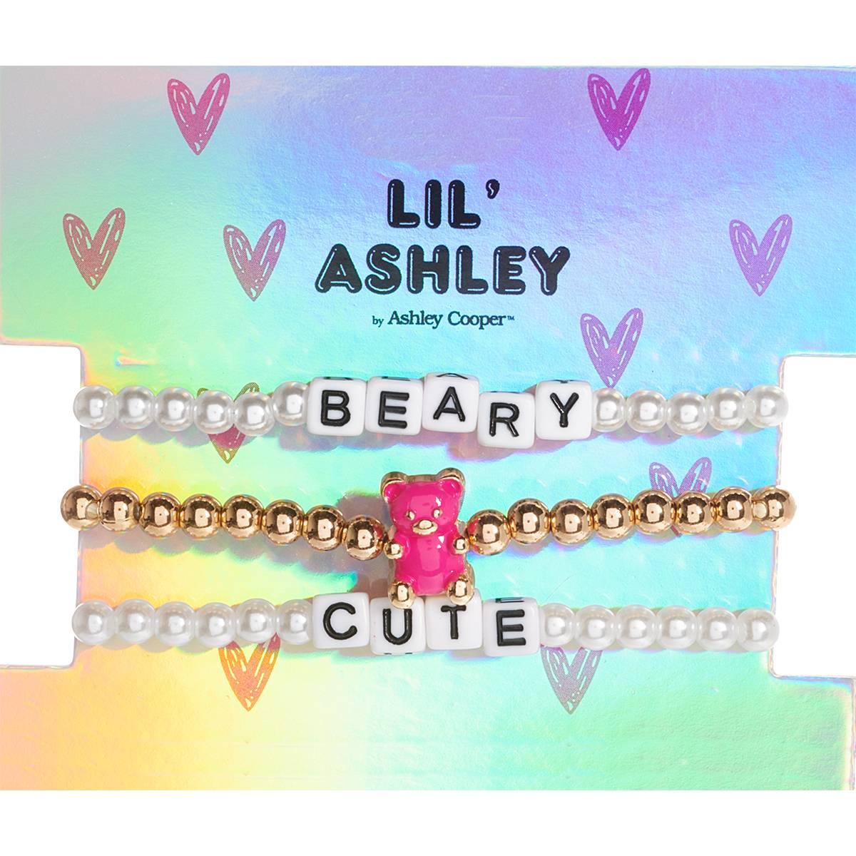 Kids Lil Ashley Gummy Bear Beary Cute Beaded Bracelet Set