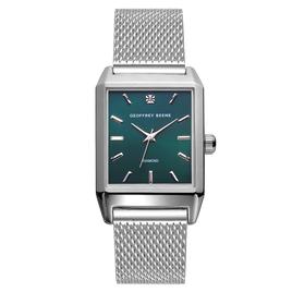 Mens Geoffrey Beene Genuine Diamond Teal Dial Watch - GBA0054SL