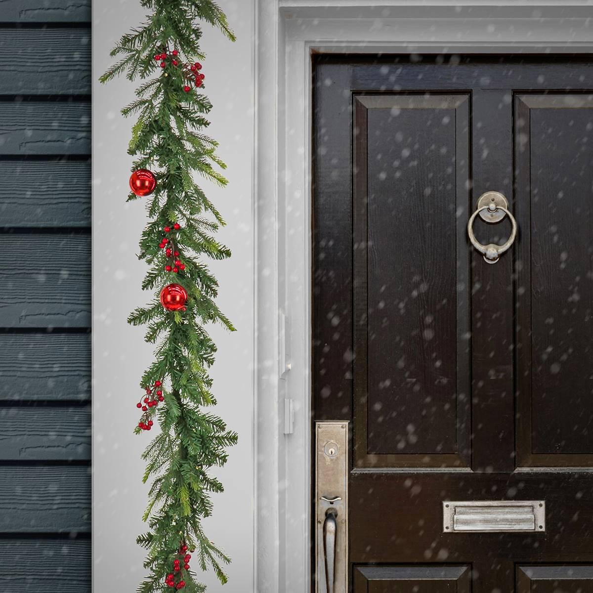 National Tree Feel Real® Scotch Creek Fir Garland w/ 50 LED Light