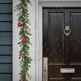 National Tree Feel Real® Scotch Creek Fir Garland w/ 50 LED Light