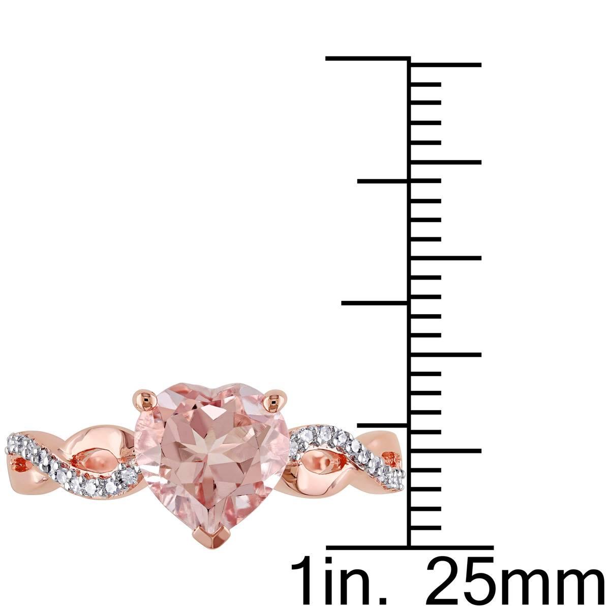 Gemstone Classics™ 10kt. Rose Gold Heart Morganite Ring