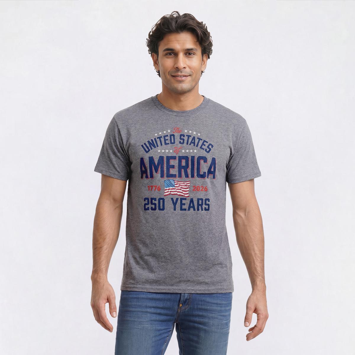 Mens Home of the Brave 250 Stars & States Short Sleeve Tee