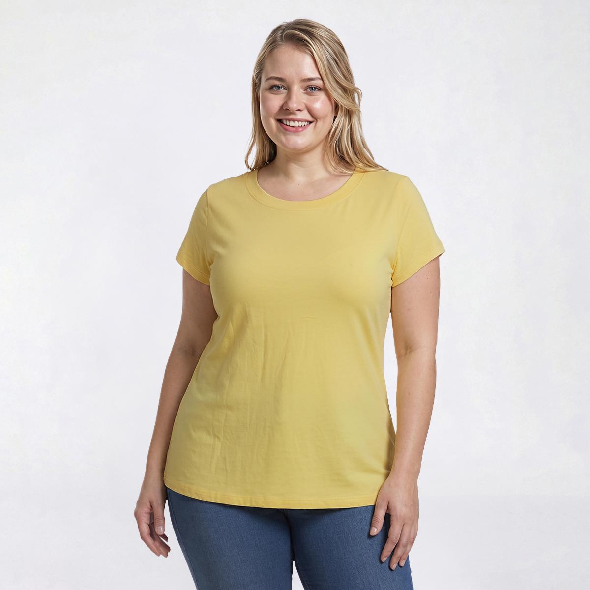 Juniors Plus Eye Candy Short Sleeve Round Neck Tee
