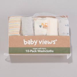 baby views(R) 10pk. Crew Construction Washcloths
