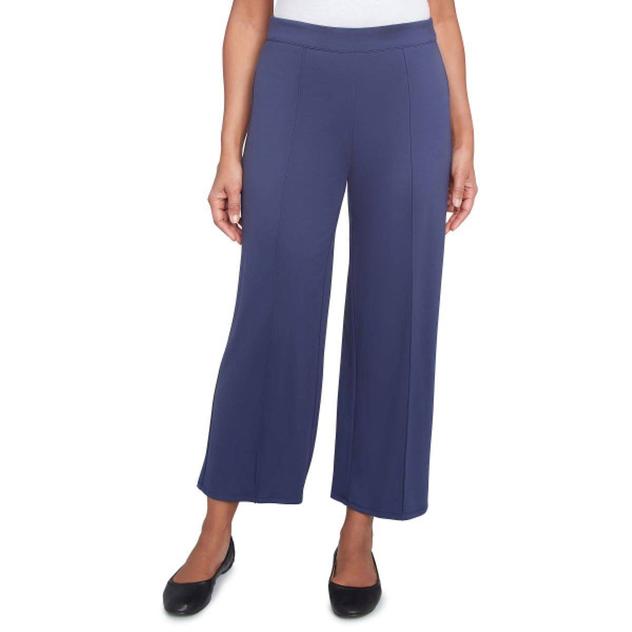 Womens Alfred Dunner Nantucket Pleated Wide Leg Ankle Pants