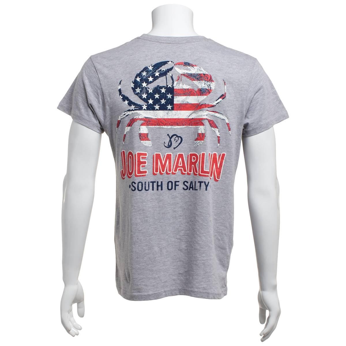Mens Joe Marlin Americana South of Salty Crab Tee
