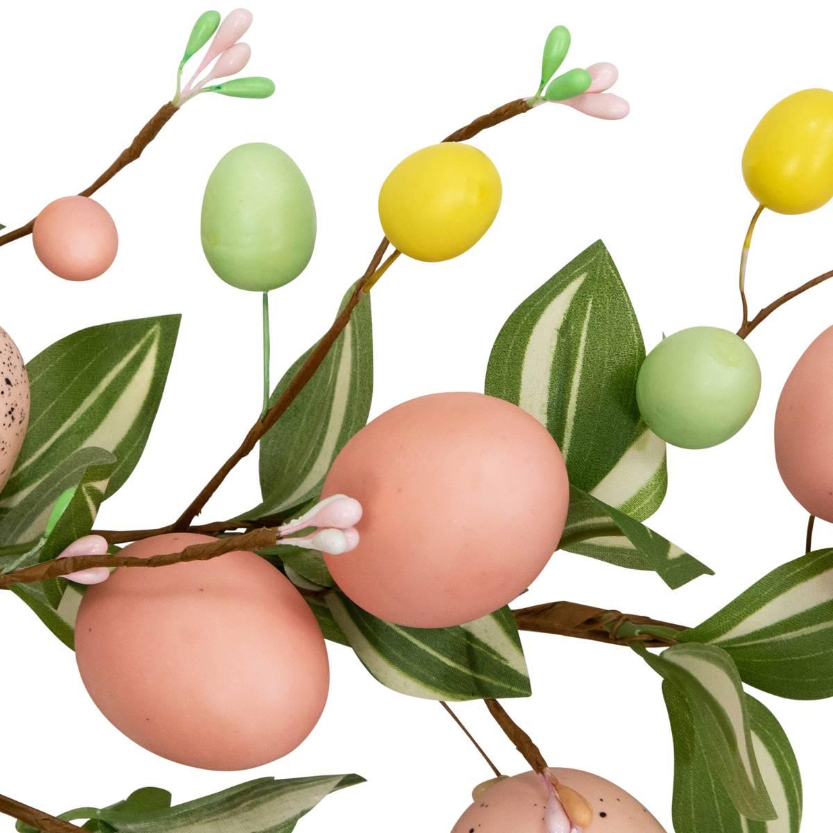 Northlight Seasonal Easter Eggs & Flower Buds Artificial Garland