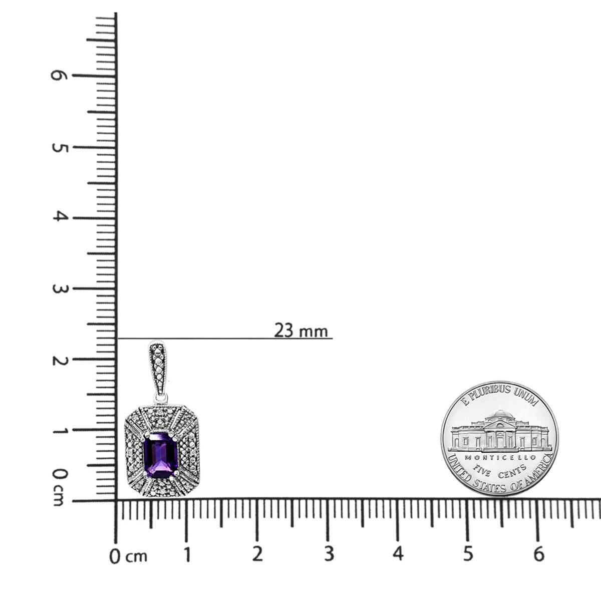 Haus of Brilliance Purple Amethyst & Diamond Accent Stud Earrings