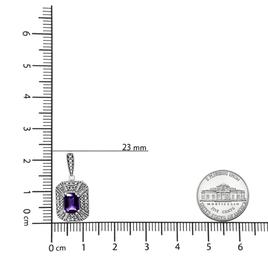 Haus of Brilliance Purple Amethyst & Diamond Accent Stud Earrings