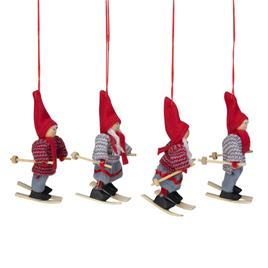 Northlight Seasonal Skiing Kids Christmas Ornaments - Set of 6