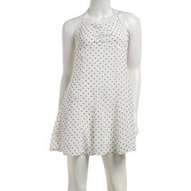 Juniors Madden Girl Pin Dot Chiffon Godet Halter Dress