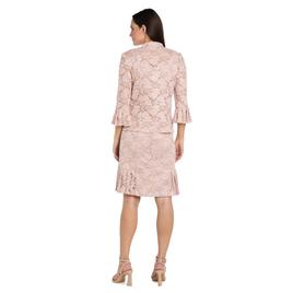 Womens R&M Richards Floral Lace Jacket Dress