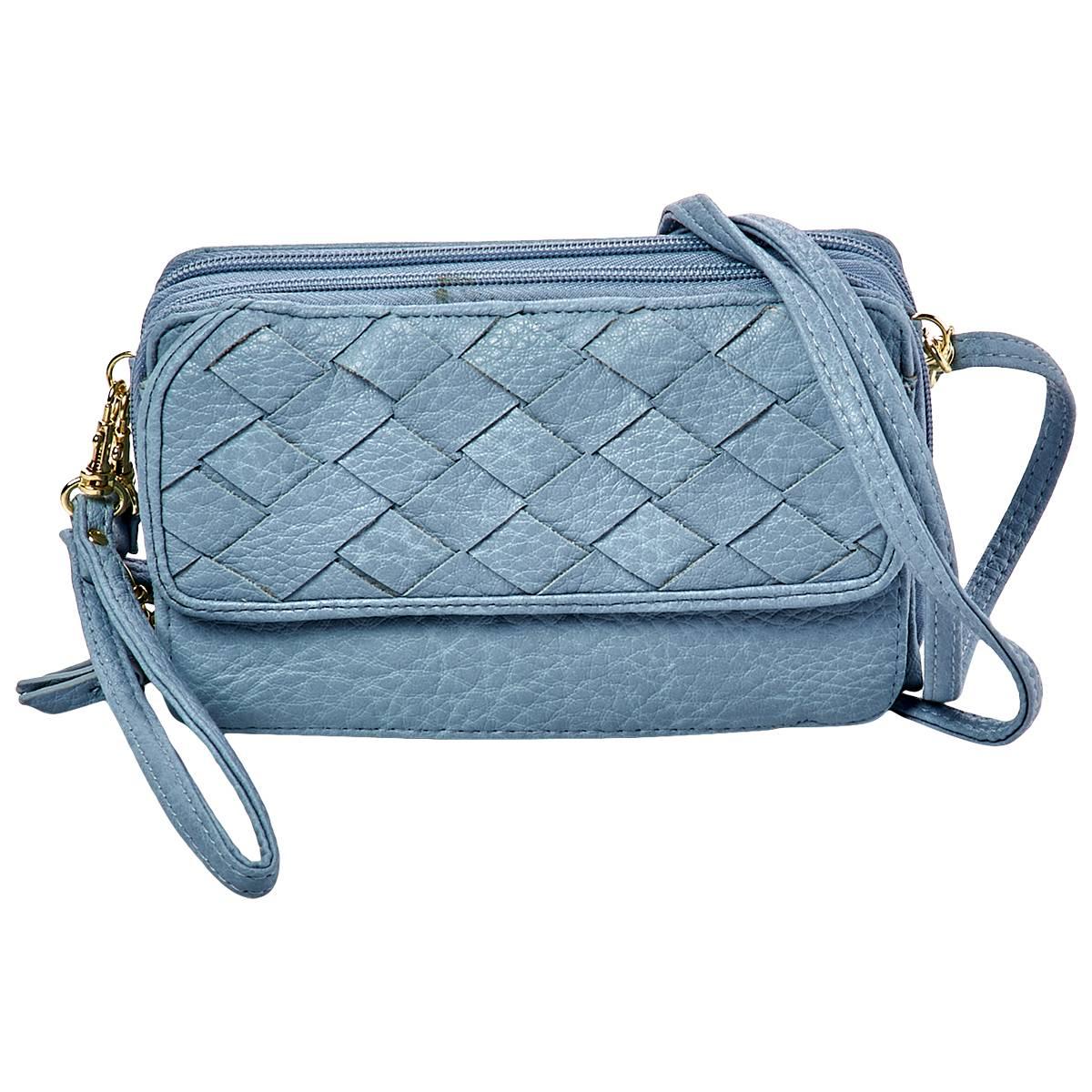 Bueno Woven Panel Wallet On A String