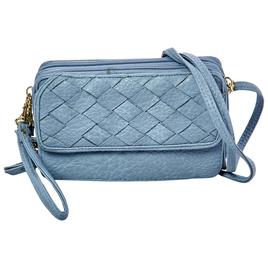 Bueno Woven Panel Wallet On A String