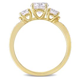Diamond Classics™ 10kt. Yellow Gold Moissanite Ring