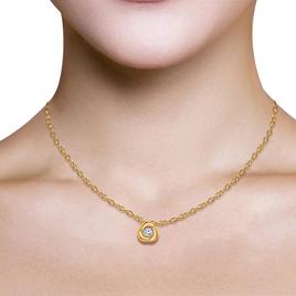 Nova Star® 1/4ctw. Gold over Silver Lab Grown Diamond Pendant