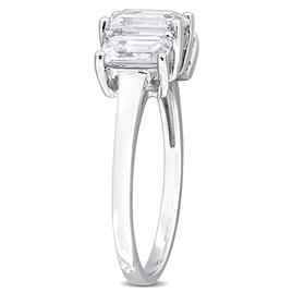 Sterling Silver 2 1/5ctw. White Moissanite Engagement Ring