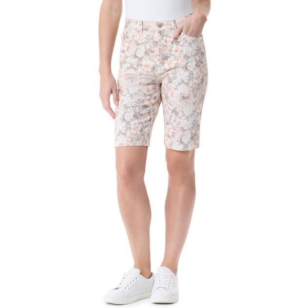 Womens Gloria Vanderbilt Amanda Floral Bermuda with Slit