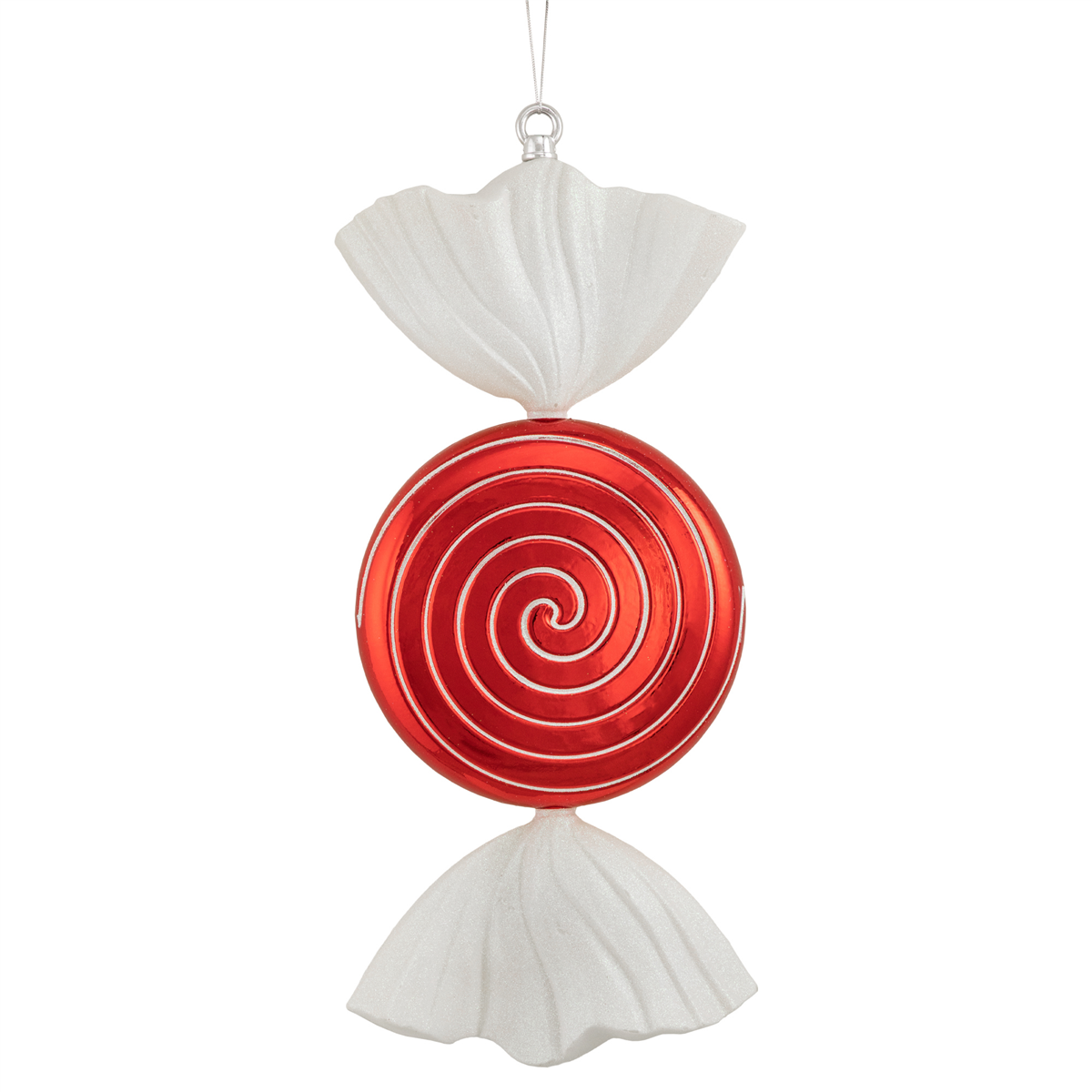 Northlight Swirl Peppermint Candy Shatterproof Christmas Ornament