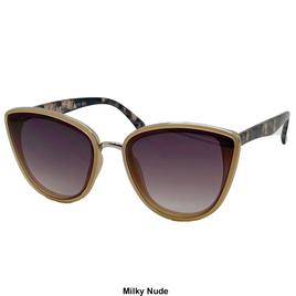 Womens Fantas Eyes Cat Eye with Metal Inlay Sunglasses
