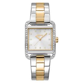 Womens DKNY City Glitz Two-Tone Silver Dial Watch - DK1L003M0045