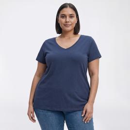 Juniors Plus Aveto Basic V-Neck Tee
