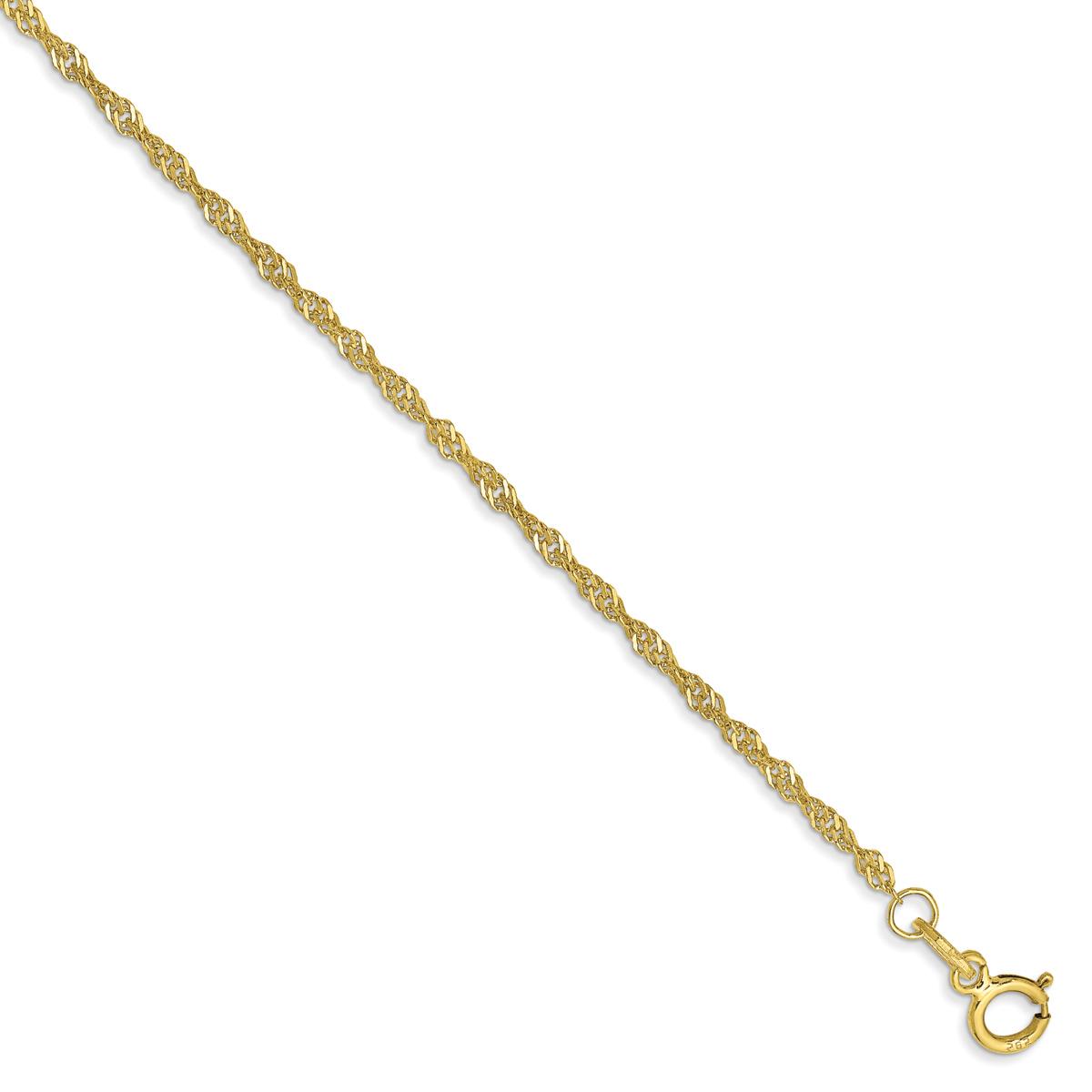 Adult Unisex Gold Classics™ 10kt. Singapore 30in. Chain Necklace