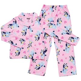 Girls Bluey Playtime Heart 2pc. Fleece Pajama Set
