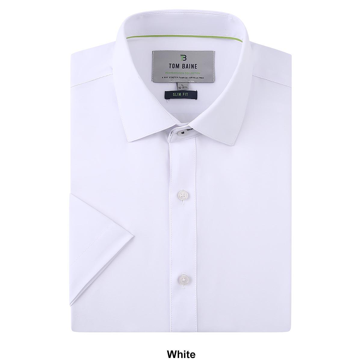 Mens Tom Baine Slim Fit Short Sleeve Dress Shirt