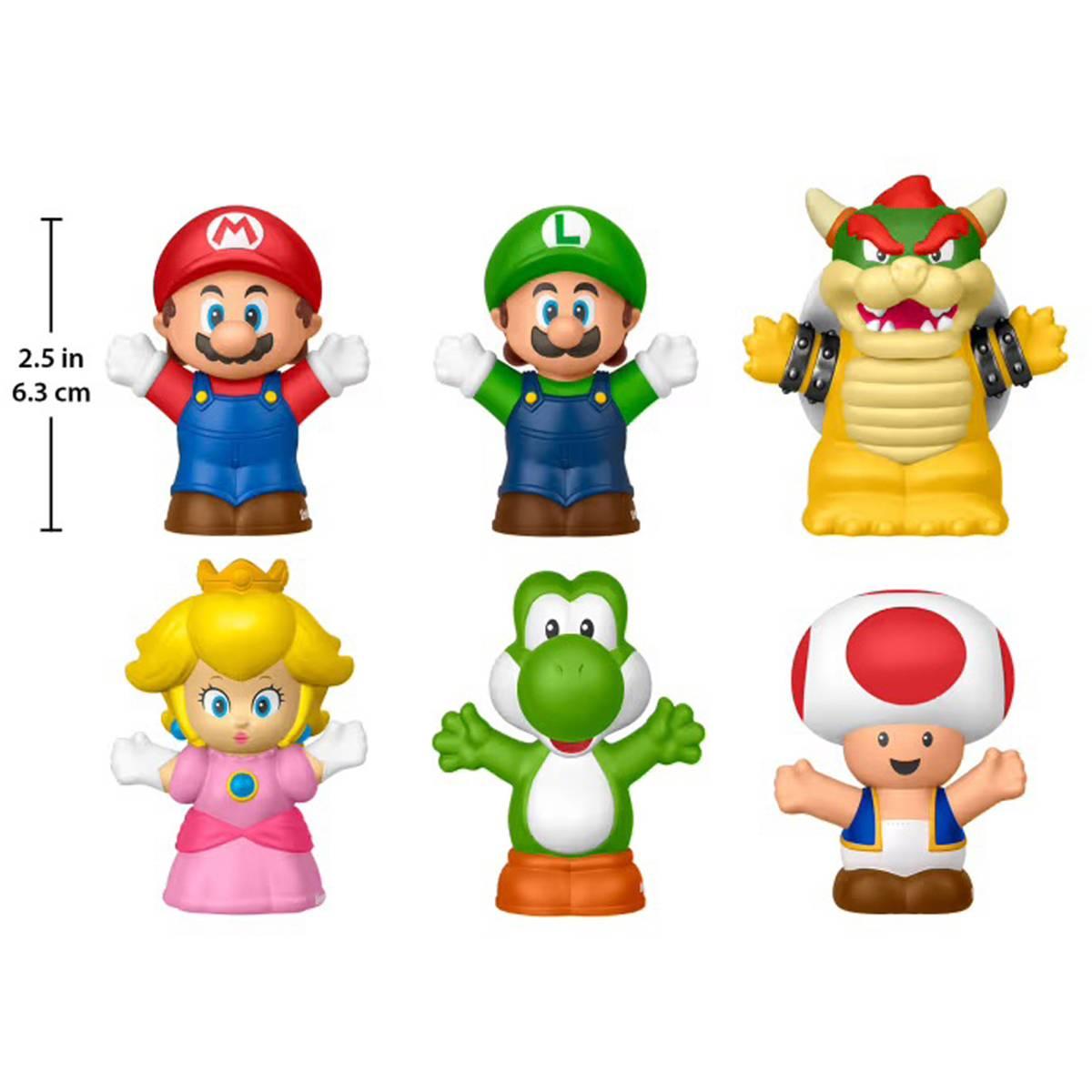 Fisher-Price Little People Supermario Figure 6Pk