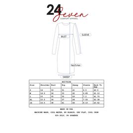 Womens 24/7 Comfort Apparel Faux Wrap Dress