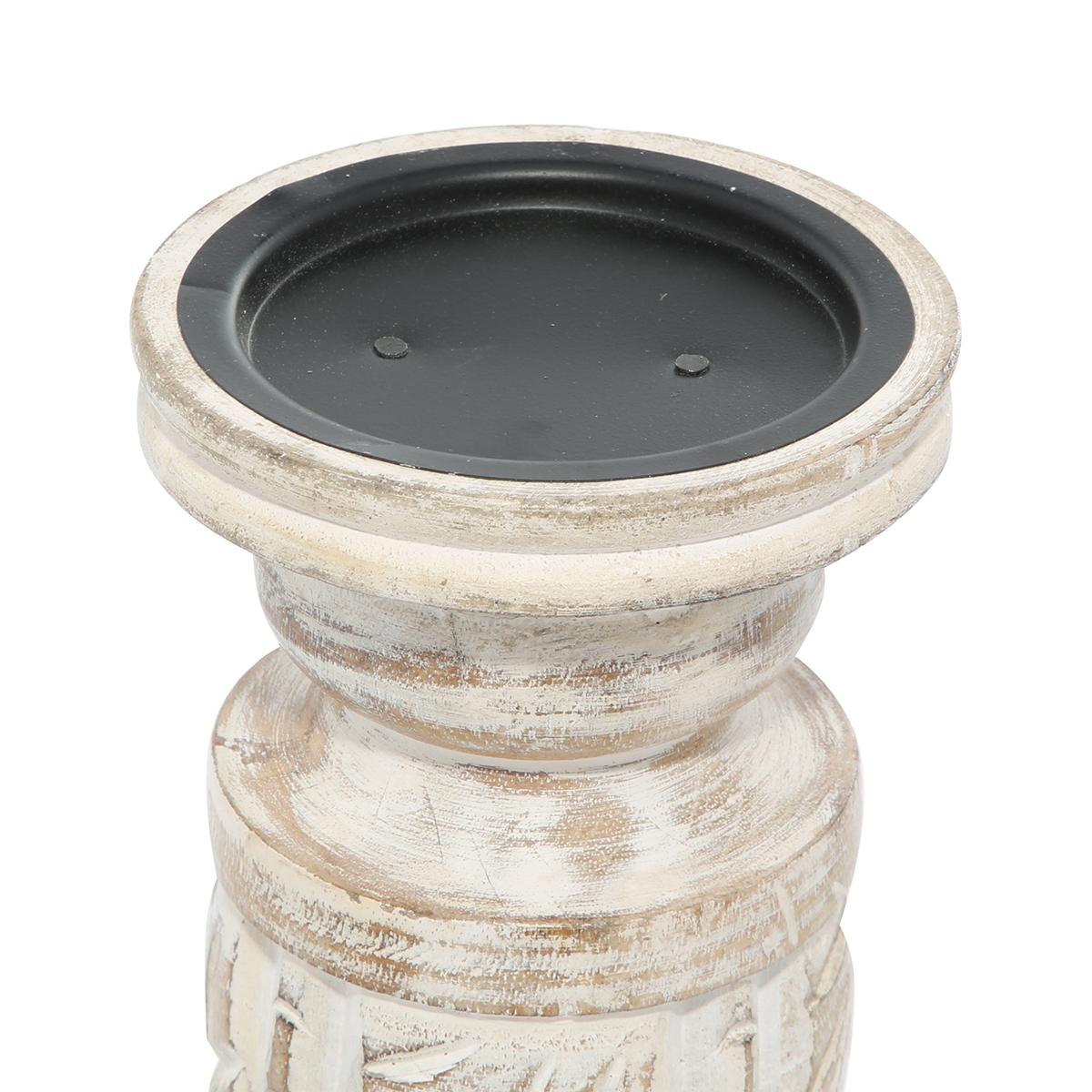 9th & Pike® Farmhouse-Style Wooden Candle Holders - Set of 3