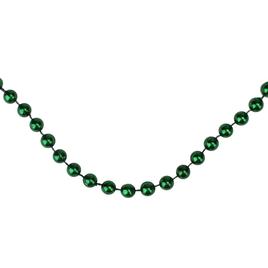 Northlight Seasonal Shiny Metallic Green Beaded Christmas Garland
