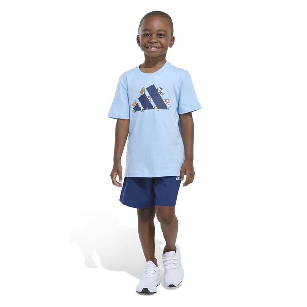 Boys (5-7) adidas® All The Sports Short Sleeve Tee & Shorts Set