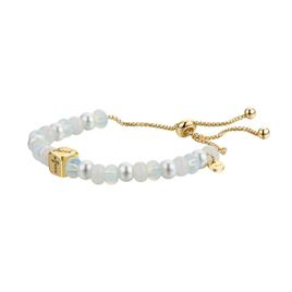 Shine Gold Flash Plated CZ Textured Faith Cross Bolo Bracelet