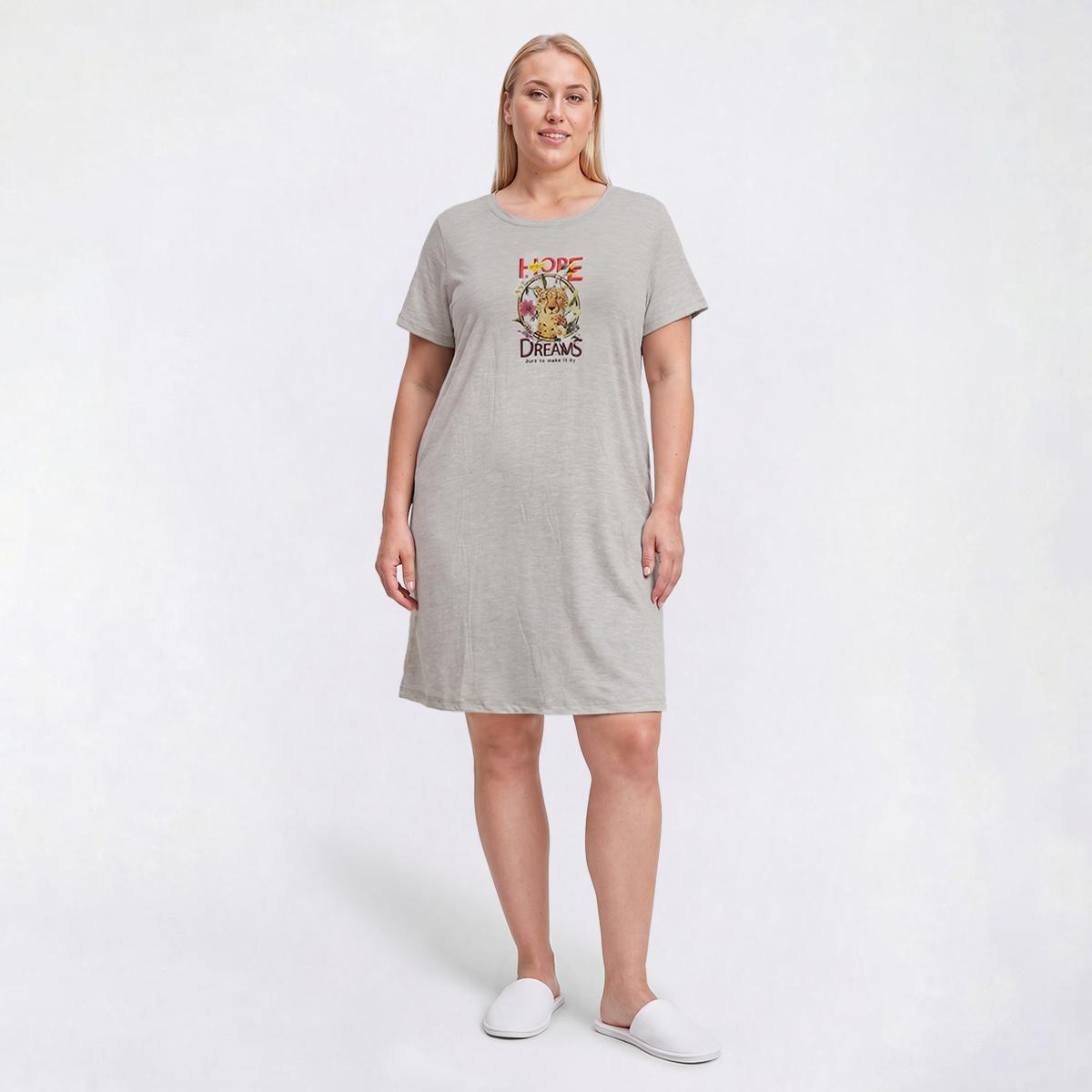 Plus Size Rene Rofe(R) Short Sleeve Hope Dreams Nightshirt