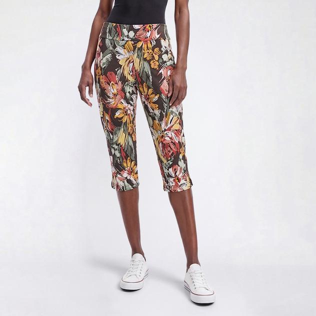 Womens Preswick & Moore® Floral Tropical Millennium Capris