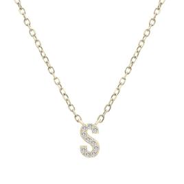 Diamond Classics(tm) 1/20ctw. Diamond Initial S Necklace