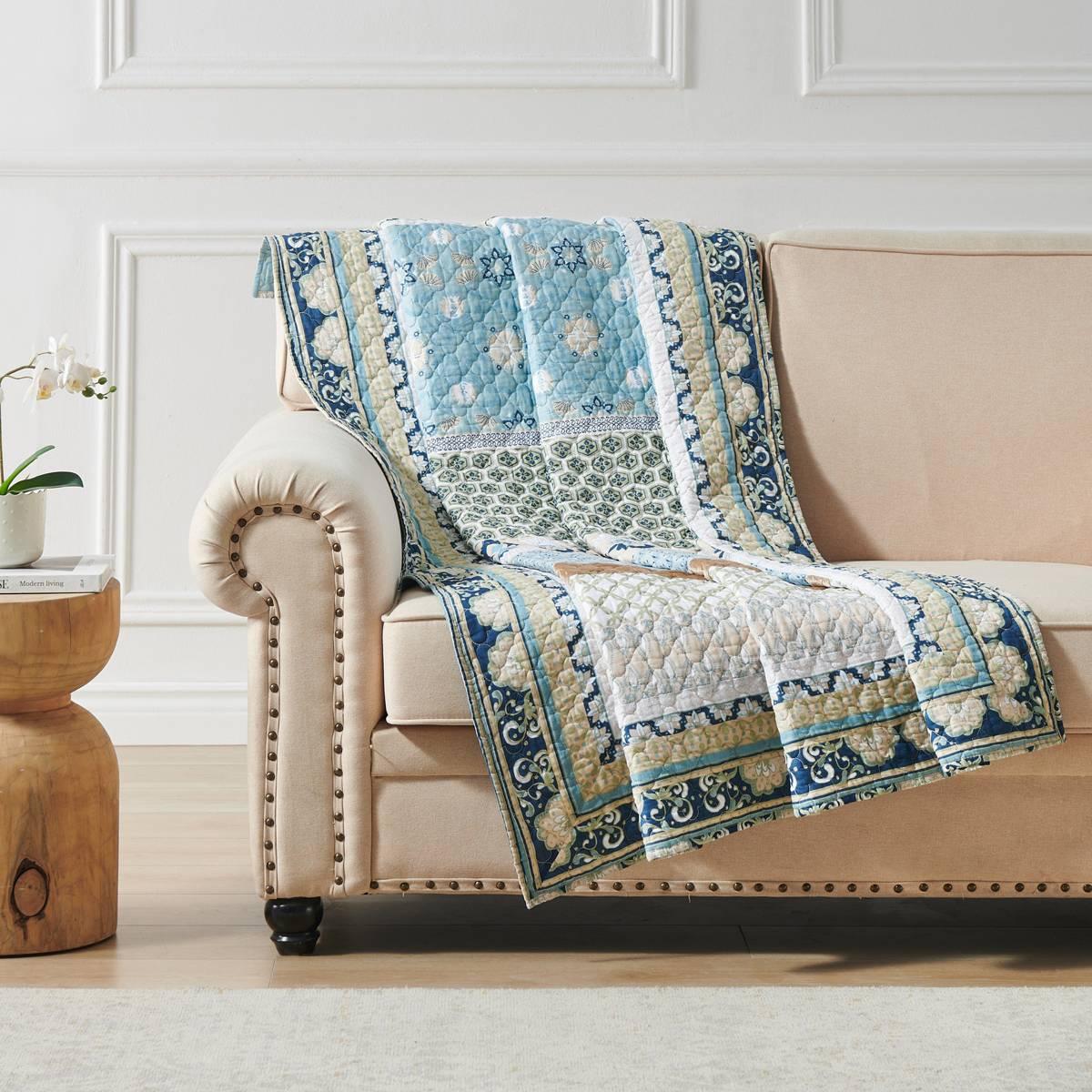 Greenland Home Fashions(tm) Thalia Velvet Reversible Quilted Throw