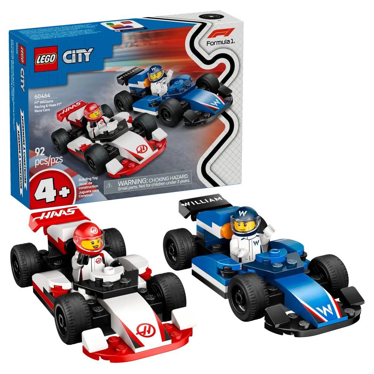 LEGO(R) CITY F1(R) Williams Racing & Haas F1(R) Race Cars Building Kit