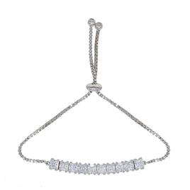 Cubic Zirconia Square Adjustable Bracelet