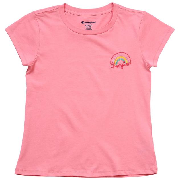 Girls (7-16) Champion® Short Sleeve Rainbow Tee